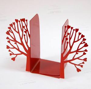 Les serre-livres en forme de cœur en métal rouge, disponibles à prix de gros, constituent un accent dynamique et romantique pour votre collection. - Product Image 1