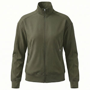 Athletic Style Full Zip Scrub <b>Jacket</b> Healthcare <b>Workers</b> Ribbed Cuffs Functional Medical Uniform Performance Wear Scrub <b>Jackets</b> - Product Image 2