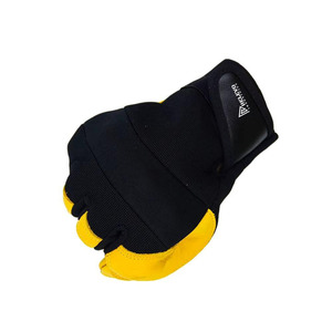 Gants de travail à doigts entiers, respirants, pour hommes et femmes, en polyester et cuir de vachette, gants de sécurité - Product Image 2