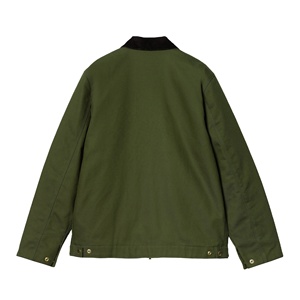 Custom Street Wear Zipper Denim <b>Jacket</b> Breathable Quilted Cotton Lined Embroidery Patch Work Vintage <b>Canvas</b> <b>Jacket</b> For Men - Product Image 2