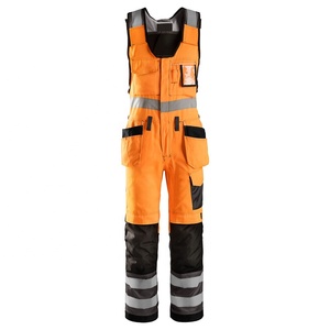 Hi <strong>Vis</strong> One Piece <strong>Trousers</strong> <strong>High</strong> Visibility Bib Pant <strong>Work</strong> Overalls for Men - Product Image 5