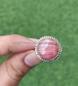 Venta caliente anillo de plata esterlina bohemio Rodocrosita anillo de regalo para mujer joyería fina para regalo de Navidad - Product Image 1
