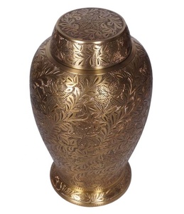 Urna de METAL radiante para cenizas, suministros funerarios de cremación de latón, nuevo diseño - Product Image 2