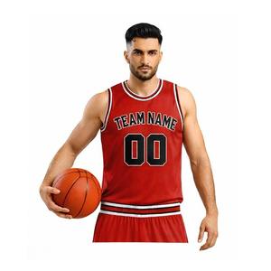 Seragam Basket Kustom Five B, Jersey dan Celana Pendek Putih dan Merah, Set Pakaian Olahraga Tim Profesional yang Bernapas, Dapat Dipersonalisasi untuk Pertandingan - Product Image 4
