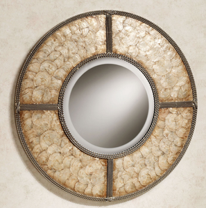 Miroir mural artisanal en fer forgé de marque privée, design artistique haut de gamme pour la maison, le salon et la chambre à coucher - Product Image 1