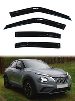 GCS NS996 Nissan Juke 2019-Présent – Pare-soleil de fenêtre de voiture 4 pièces en acrylique avec ruban adhésif double face 3M pour protection et décoration