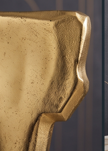 Modern Elegant Gold Color Aluminum Sculpture Luxury Decorative Accent for Home Desktop or Tabletop <b>Object</b> Desk Accents Decor - Product Image 4