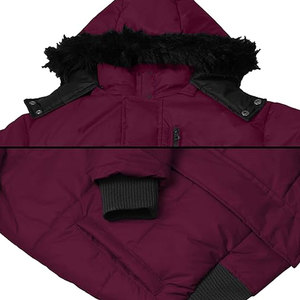 Chaqueta Corta Acolchada de Alta Calidad para Hombre, Ropa de Invierno Súper Acolchada con Tela de Lona y Cremallera - Product Image 2