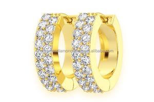 Joyería Fina al por Mayor, Aros de Oro Sólido de 10K con Diamantes Cultivados en Laboratorio, Clásicos y Personalizables para Bodas, Fiestas y Regalos - Product Image 6