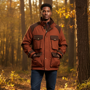 Wholesale Camo Hunting <b>Jacket</b> <b>Men</b> Fleece Lining Silent Turkey Deer Hunting Apparel Water Resistant Wind Resistant Uniform - Product Image 4