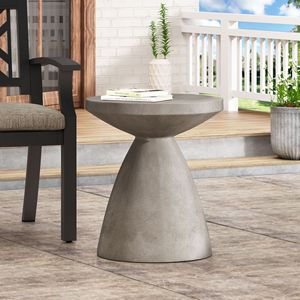 Lightweight <b>Outdoor</b> Concrete <b>Side</b> <b>Table</b> for <b>Outdoor</b> Living - Product Image 3