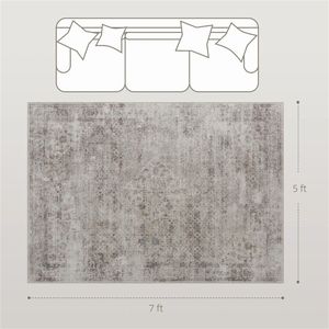 Tappeto Marrone Chiaro Misto per Soggiorno, Camera da Letto, Sala da Pranzo, Ufficio, Set di Tappeti e Moquette - Product Image 6