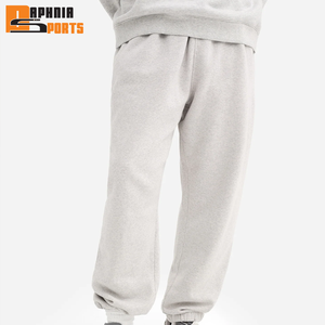 Leg Sweatpants 100% Cotton Breathable Eco-Friendly <b>Drawstring</b> Closure Custom Logo Jogger New Style Baggy Straight Men <b>Trouser</b> - Product Image 1