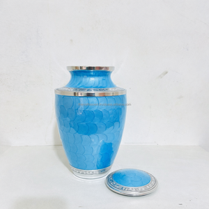 Urnas de Cremación de Aluminio al Estilo Americano, Urnas de Metal Personalizadas para Cenizas Humanas, Urnas de Cremación Modernas de 10 Pulgadas para Recuerdos Personalizados - Product Image 4