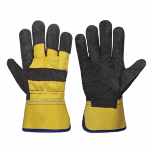 Guantes de Trabajo de Cuero Vacuno Reforzado, Transpirables, de Uso General, Resistentes a Cortes, Protección para Manos y Brazos para Jardinería - Product Image 6
