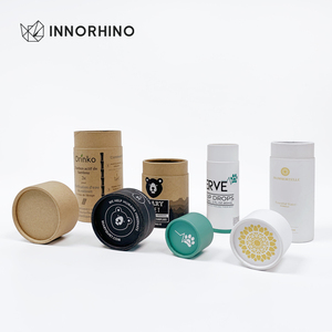 Custom <b>Round</b> Paper Tube Packaging with Matt Lamination Embossing for Skin Care Serum-Recyclable Customizable for High-end Brands - Product Image 2