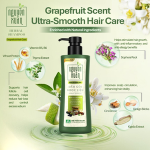 Hot Selling Herbal Grapefruit <b>Shampoo</b> for Dry Hair Intensive Hydration Repair Smooth Silky Hair Refreshing Scent Daily Hair Care - Product Image 3