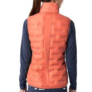 Chaleco Acolchado Ligero sin Mangas para Mujer en Poliéster y Algodón Color Coral para Equitación - Product Image 6