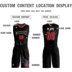 ชุดยูนิฟอร์มกีฬาบาสเกตบอล ผู้ผลิต OEM รับผลิตตามแบบ สั่งทำได้ ระบายอากาศได้ดี ซับเหงื่อ ผ้าโพลีเอสเตอร์เนื้อนุ่ม ชุดยูนิฟอร์มกีฬา - Product Image 4