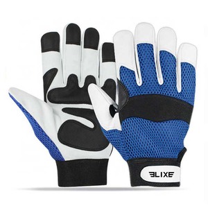 Gants de frappe de baseball pour adultes ELIXE SPORTS ES-3741 en cuir avec fermeture auto-agrippante, couleurs et logos personnalisables - Product Image 5