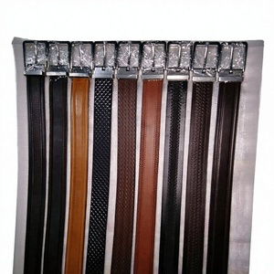 BS INTERNATIONAL Best Selling Men's Solid Genuine Buffalo Cow Leather Square Vintage Eco-Friendly Pin Buckle Custom Sizes - Product Image 4