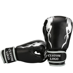 Gants de boxe unisexes sur mesure, durables, en PU, respirants, doux au toucher, fermeture auto-agrippante, à enfiler, pour la gym et l'extérieur, neufs - Product Image 2