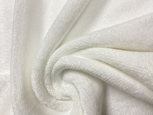 White Micro Towel Fabric 100% Polyester Medium <b>Weight</b> 380gsm Woven Plain Solid Home Textile Towel Material - Product Image 2