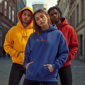 เสื้อฮู้ดดี้คุณภาพสูง ผ้าฝ้ายพรีเมียม ฟลีซ พูลโอเวอร์ สตรีทแวร์ พร้อมบริการ OEM ODM ปรับแต่งได้ - Product Image 1