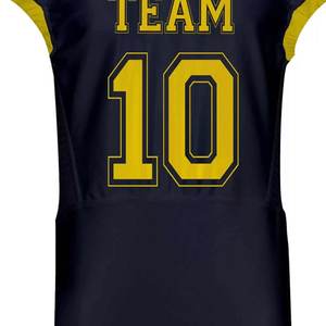 Maillot de football américain personnalisé en polyester à séchage rapide avec logo, style streetwear, en twill, pour adulte, sublimation, entraînement, maille respirante - Product Image 5