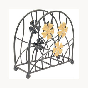 Decorative Iron Metal Napkin Holder Stylish New Design Customized New Arrival Modern Dining Table Organizer - Product Image 3