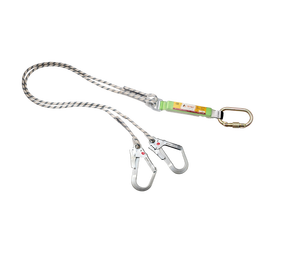 Cordón de Seguridad de Poliéster Absorbente de Impactos con Dos Anillos en D de Acero Inoxidable, Anclaje Fijo, Equipo de Protección Contra Caídas de Alta Resistencia - Product Image 1