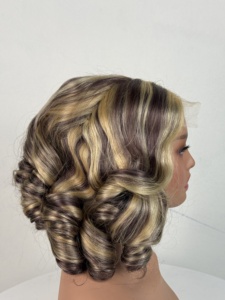 วิกผมลอนสั้นแบบ Pixie ทำจากผมแท้ 100% ผมเวียดนาม วิกแบบไม่ต้องใช้กาว - Product Image 4