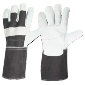 Gants de sécurité en cuir de vachette pleine fleur canadien robustes pour la vente en gros, gants de travail renforcés pour le jardinage, résistants à la chaleur et aux étincelles - Product Image 1