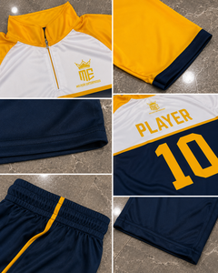 Conjunto de Uniforme Deportivo Personalizado para Entrenamiento de Cricket con Media Cremallera, Ropa Deportiva de Poliéster para Equipos, Fabricante OEM ODM - Product Image 3