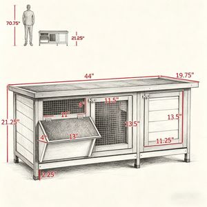 Gabbia di Lusso per Piccoli Animali Domestici, Recinto in Plastica Personalizzato per l'Allevamento di Uccelli, Gatti, Cani, Polli e Conigli, in Confezione - Product Image 4