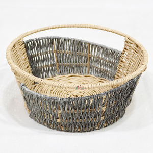 Panier décoratif pliable en jonc de mer tressé Artex Dong Thap Factory, boîte de rangement pour la maison, solution d'organisation CH4919B - Product Image 4