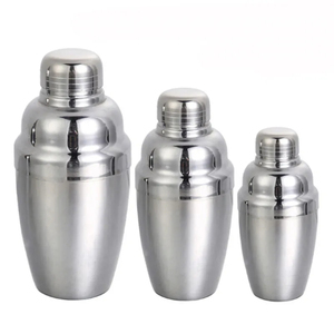 304 Stainless Steel Cocktail Shaker 550ml 750ml with Mini Strainer Silver Copper <b>Bar</b> <b>Tools</b> Hand Shaker for <b>Bar</b> - Product Image 3