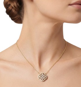 Moissanite IGI Certified Cluster Lab Diamond Pendant Necklace 10K 14K 18K Solid Gold Round Lab Diamond Proposal Pendant Necklace - Product Image 6