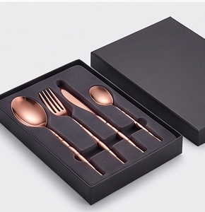 Ensemble de couverts en acier inoxydable rose gold, élégants et parfaits pour les dîners, la cuisine, les mariages, les fêtes et les présentations de table élégantes - Product Image 6