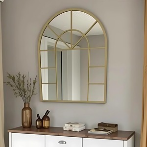 Elegante espejo de pared con marco blanco para vestidor, área de tocador, estudio de maquillaje y decoración de spa, procedente de la India. - Product Image 3