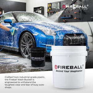 Cubo de Lavado Fireball de 18L, Cubo de Limpieza de Alta Resistencia con Diseño Vertical que Ahorra Espacio y Alta Resistencia al Desgaste - Product Image 3