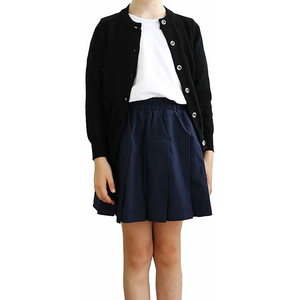 Cardigan d'uniforme scolaire classique à col rond en tricot pour filles et garçons, cardigan d'uniforme professionnel à manches longues en tricot - Product Image 2