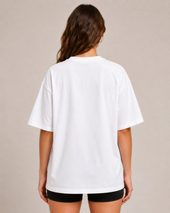 T-shirt de sport pour femme à épaules tombantes, coupe ample, col rond, en polyester de haute qualité, idéal pour le yoga et l'entraînement - Product Image 2