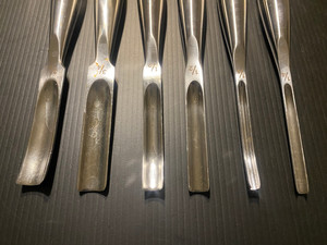 Juego de Gouges Smith-Petersen Rectos y Curvos para Cirugía Médica con Bandeja de Esterilización, Instrumentos de Cirugía General de Acero Inoxidable - Product Image 2