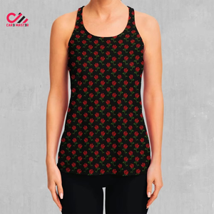 New Arrival Women's Casual Gym Singlets Comfortable Customized Colors Flexible Tank Embroidery Breathable Quick Dry <b>Stretch</b> - Product Image 5