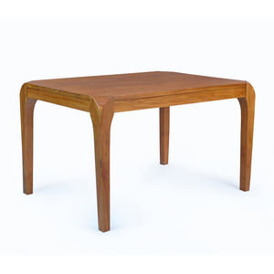 โต๊ะอาหารไม้สักแท้ทรงสี่เหลี่ยม ดีไซน์ทันสมัย เรียบหรู แข็งแรง ทนทาน เหมาะสำหรับบ้านและร้านอาหาร ชุด 4 ที่นั่ง - Product Image 1