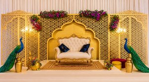 Paneles de Fondo Ligeros con Corte Láser, Tema Islámico, Elegantes, para Ceremonia Nikah, Arcos Metálicos Mehrab, Decoración de Escenario de Boda, Verde - Product Image 4