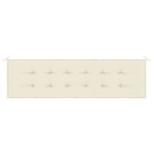 เบาะรองนั่งกลางแจ้งผ้าครีมอ็อกซ์ฟอร์ด 70.9 X 19.7 นิ้ว - Product Image 4