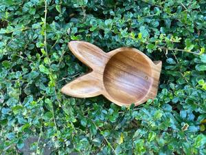 Bols en bois d'acacia/mangue de luxe en forme de lapin, écologiques, durables, article cadeau haut de gamme pour mariage, fête de pendaison de crémaillère, vaisselle de service - Product Image 3