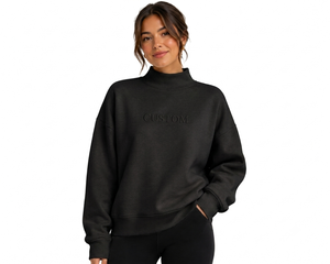 Suéter Oversize de Cuello Alto para Mujer, Estilo Informal y Lujoso, Tacto Suave Premium, Suministro Directo de Fábrica - Product Image 1